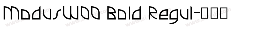 ModusW00 Bold Regul字体转换